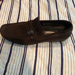 Men’s NEW Nork Ferragamo suede loafers 11.5